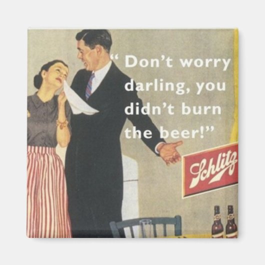 Vintage Hausfrau Magnet (Vorne)