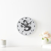 Vintage Hausfrau Runde Wanduhr (Zuhause)