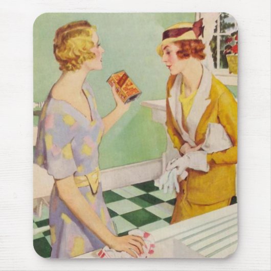 Vintage Hausfrauen Mousepad (Vorne)