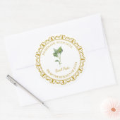 Vintage hausgemachte Basilika Pesto Runder Aufkleber (Umschlag)