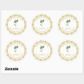 Vintage hausgemachte Basilika Pesto Runder Aufkleber (Blatt)