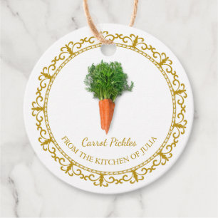 Vintage hausgemachte Carrot Pickle Hang Tag Geschenkanhänger
