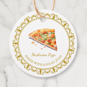 Vintage hausgemachte Pizza Hang Tag Geschenkanhänger