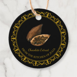 Vintage hausgemachte Schokolade Extract Hang Tag Geschenkanhänger