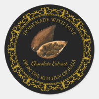 Vintage hausgemachte Schokolade Extract Label l Bl
