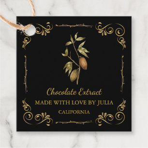 Vintage hausgemachte Schokolade Extract Square Han Geschenkanhänger