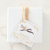 Vintage, hausgemachte Vanilla Extract Square Hang Geschenkanhänger (Beispiel)