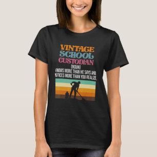 Vintage-Hausmeister-Definition Lehrerbeste Würdigu T-Shirt