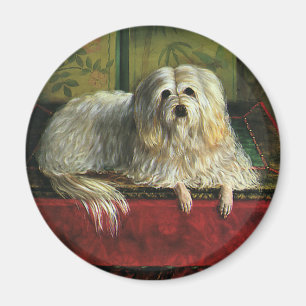 Vintage Haustiere, leibiger Schafhund Magnet