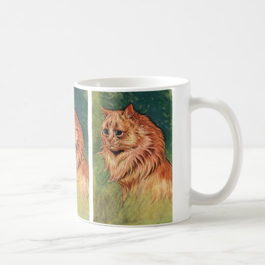 Vintage Haustiere, Orangenkatze mit langer Haare Kaffeetasse (Rechts)