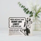 Vintage Haut und einsame Werbung Postkarte (Stehend Vorderseite)