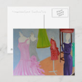 Vintage Haute Couture Postkarte (Vorne/Hinten)