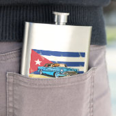 Vintage Havana Kuba Flag Classic Car Flachmann (Beispiel)