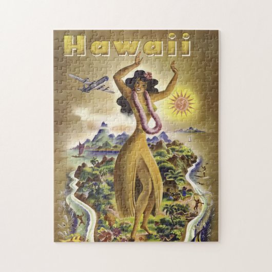 Vintage Hawaii 2 Puzzle (Vertikal)