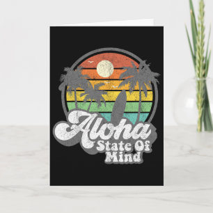 Vintage Hawaii Aloha-Staat Hawaiianischer Strand S Karte