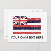 Vintage HAWAII-FLAGE Postkarte (Vorne/Hinten)