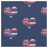 Vintage Hawaii-Flaggen-Herzen Stoff (Nahaufnahme)