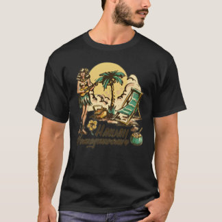 Vintage Hawaii Hochzeitsreise T-Shirt