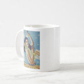 Vintage Hawaii Hula Mädchen Kaffeetasse (Vorderseite Links)