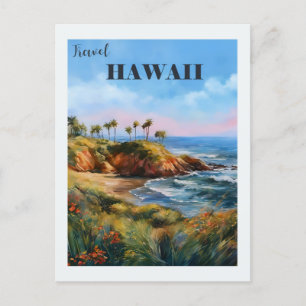 Vintage Hawaii-Insel Retro-Reise Postkarte