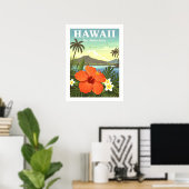 Vintage Hawaii Poster (Heimbüro)