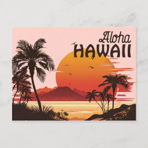 Vintage Hawaii Postkarte 