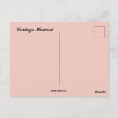 Vintage Hawaii Postkarte (Rückseite)