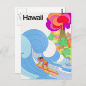 Vintage Hawaii-Reise Postkarte (Vorne/Hinten)