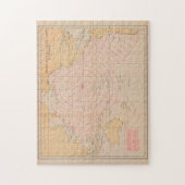 Vintage Hawaii Seismic Tsunami Wave Map (1947) Puzzle (Vertikal)