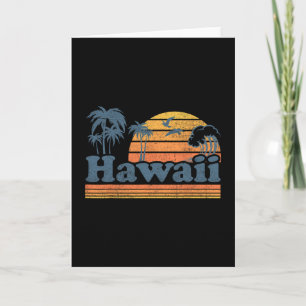 Vintage Hawaii Strand Sommer Surfen Hawaiian Surf Karte