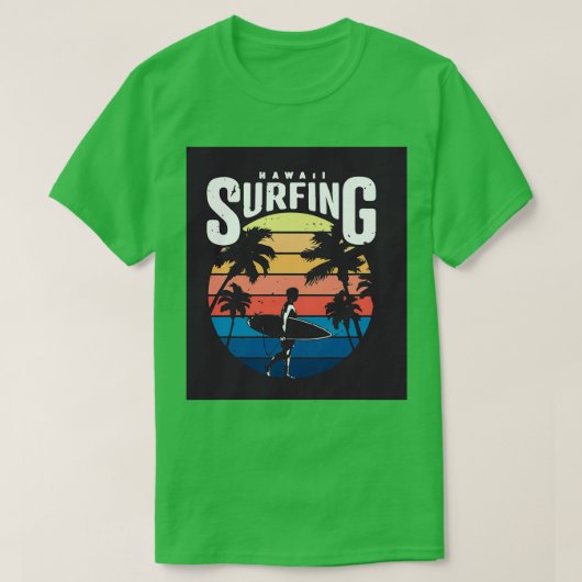 Vintage hawaii surfing T-Shirt (Design vorne)