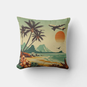 Vintage Hawaii/Tropisch Kissen