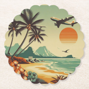 Vintage Hawaii/Tropisch Untersetzer