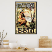 Vintage Hawaii, USA - Poster (Küche)