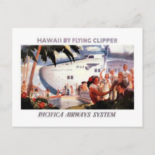 Vintage Hawaii, USA - Postkarte