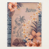 Vintage Hawaii: Wakiki Hula Kalender Planer (Vorderseite)