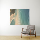 Vintage Hawaiian Beach Landschaft - Sommermeere Wandteppich (Beispiel (Horizontal))