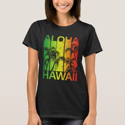Vintage Hawaiian Islands Aloha T-Shirt (Vorderseite)