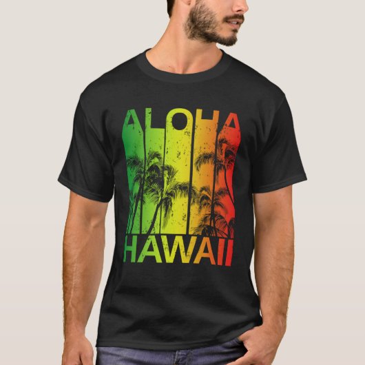 Vintage Hawaiian Islands Aloha T-Shirt (Vorderseite)