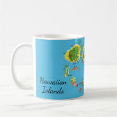 Vintage Hawaiian Islands Map Mug Kaffeetasse (Links)