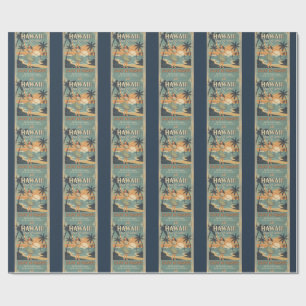 Vintage Hawaiian Land of Aloha - Flucht ins Paradi Geschenkpapier