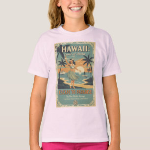 Vintage Hawaiian Land of Aloha Flucht ins Paradies T-Shirt