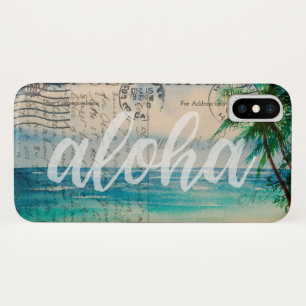 Vintage-Hawaiian-Palmen-Postkarte Case-Mate iPhone Hülle