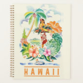 Vintage Hawaiian Reiseplakat Planer (Vorderseite)