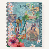 Vintage Hawaiian Scrapbook: Hawaii Aloha Notizblock (Vorderseite)