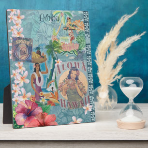 Vintage Hawaiian Scrapbook Page: Aloha Fotoplatte