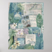 Vintage Hawaiian Scrapbook Seite 10 Poster (Vorne)