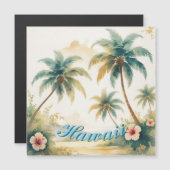 Vintage Hawaiian Travel Honolulu Magnetkarte (Vorne/Hinten)
