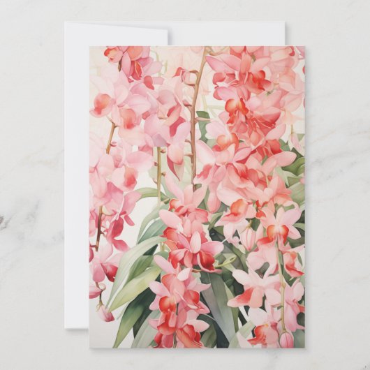 Vintage Hawaiianische Blumenkaskadenkatze Feiertagskarte (Vorderseite)