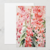 Vintage Hawaiianische Blumenkaskadenkatze Feiertagskarte (Vorne/Hinten)